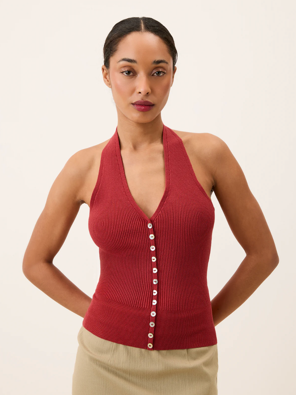 Top Sophia Argile - Rouje