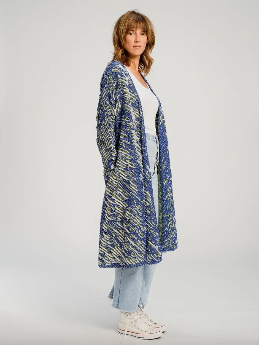 Veste Longue Bleue Pushkar - V de Vinster
