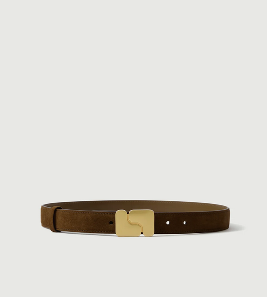Ceinture Ninon Croûte de Cuir Caramel - Soeur