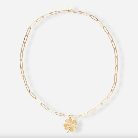 Collier Shamrock Doré - Alexandra Margnat