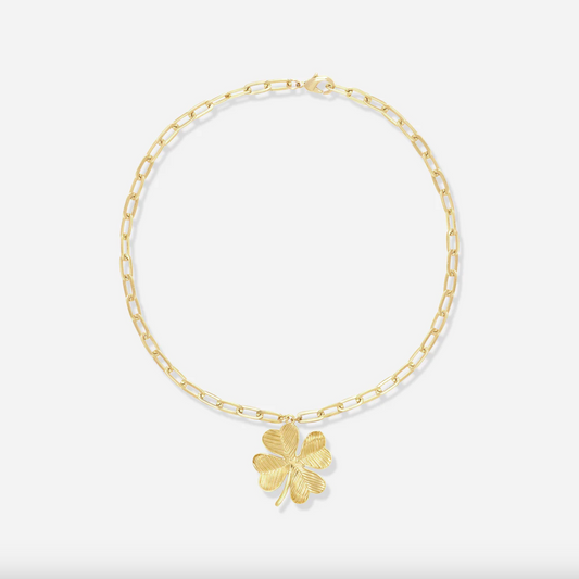 Collier Shamrock GM Doré - Alexandra Margnat