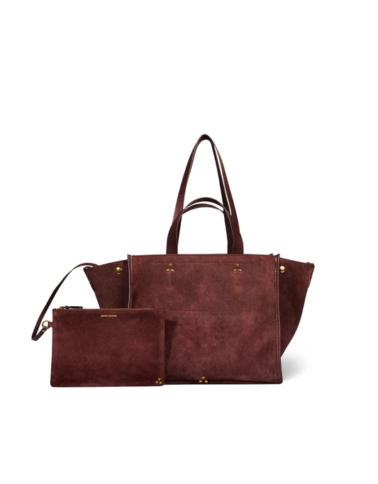 Cabas Léon M Croûte Velours Brûlé - Jérôme Dreyfuss