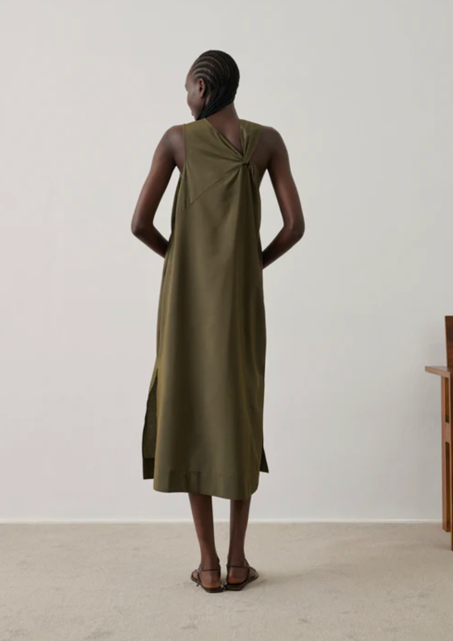 Robe Emna Asymétrique Kaki - Soeur