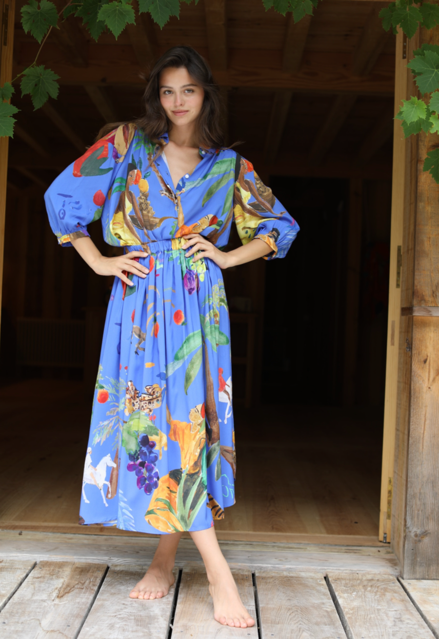 Jupe Femme Luxe Bleu - G. Kero