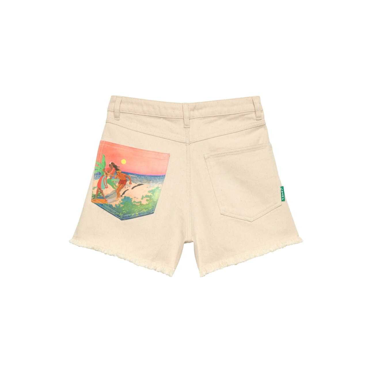 Short en Jean Sunset Pink Ecru - G. Kero
