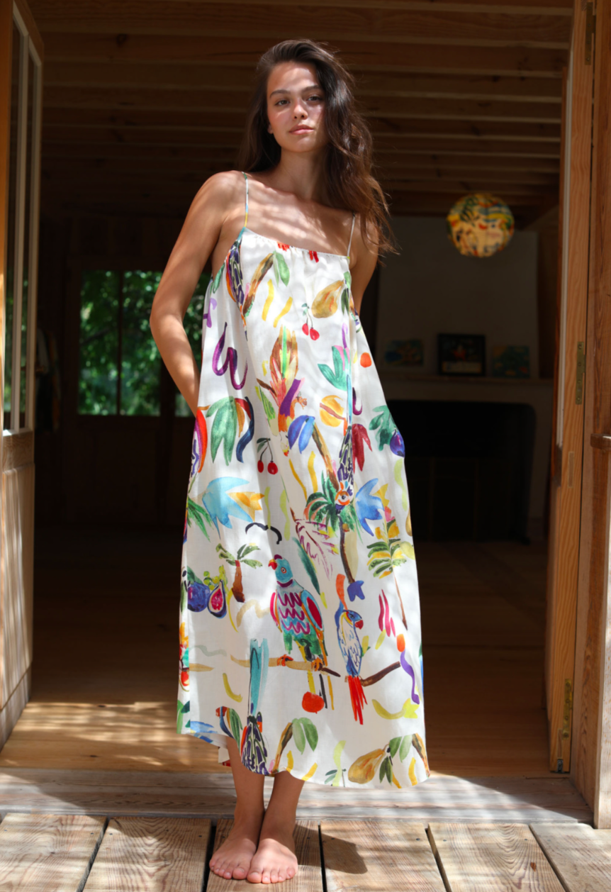 Robe Poppy Perruches - G. Kero