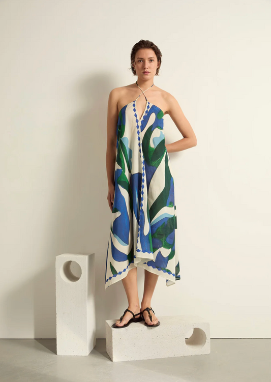 Robe Ivina Cactus Lapis Blue - Mare di Latte