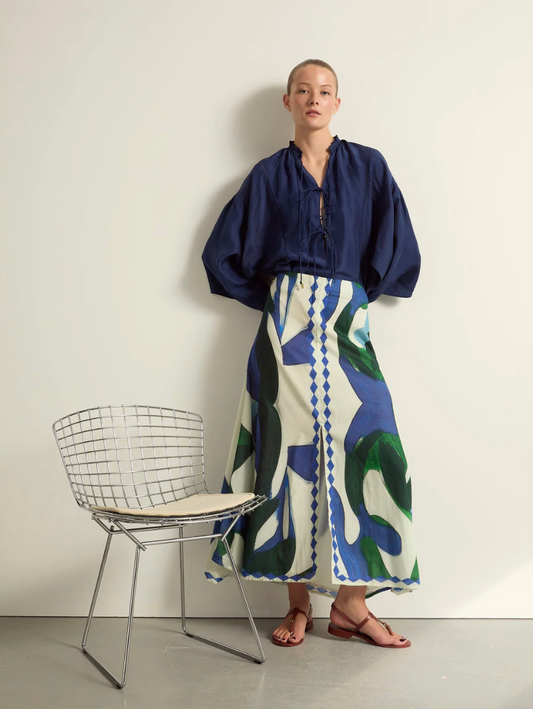 Jupe Pao Cactus Lapis Blue - Mare di Latte