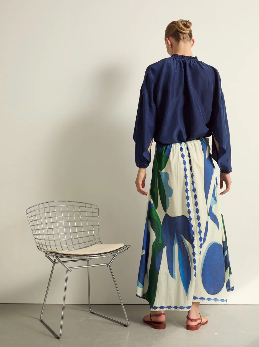 Jupe Pao Cactus Lapis Blue - Mare di Latte