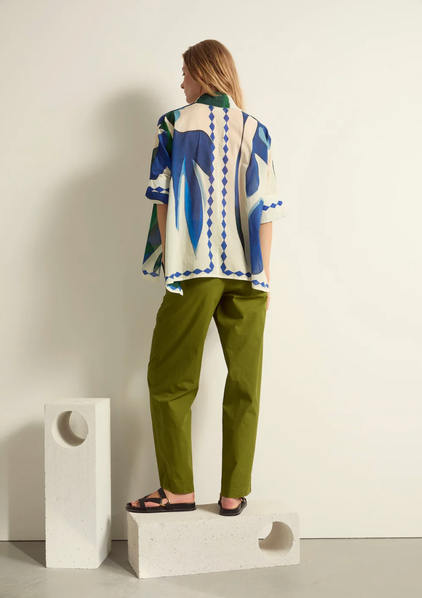 Blouse Heracles Cactus Lapis Blue - Mare di Latte