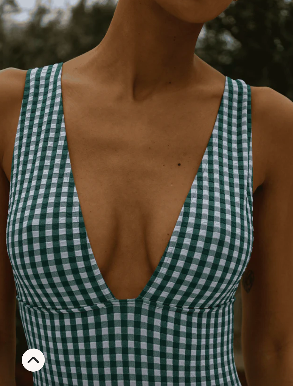 Le Plongeant Vichy Vert - Anja