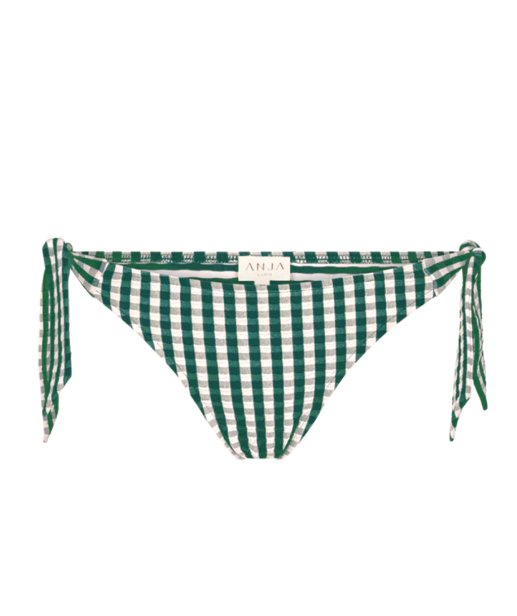 La Magnifique Culotte Noeuds Vichy Vert - Anja