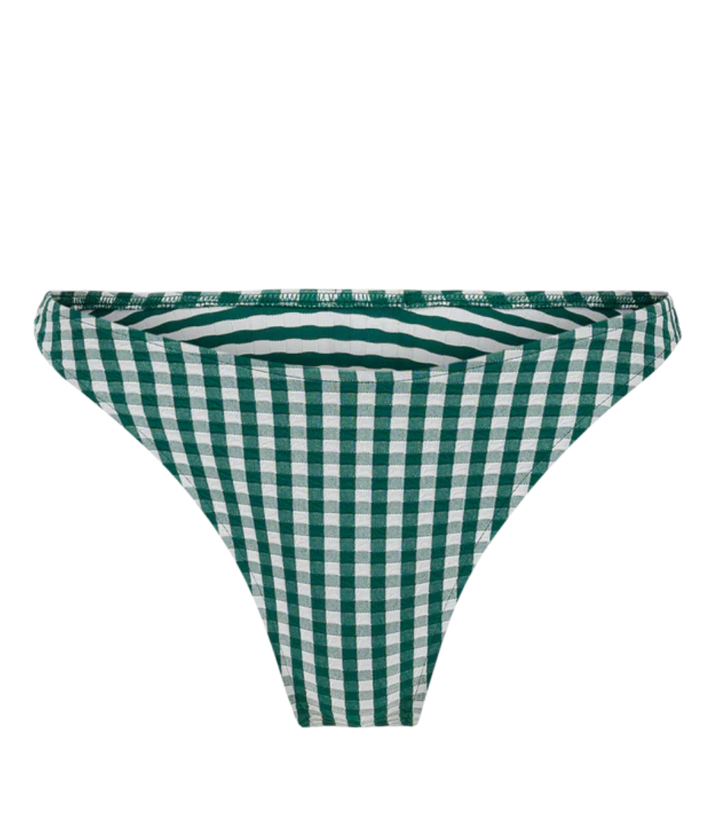 La Séduisante Culotte Tanga Vichy Vert - Anja