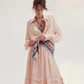 Chemisier Lucia Mousseline Poudre - Momoni