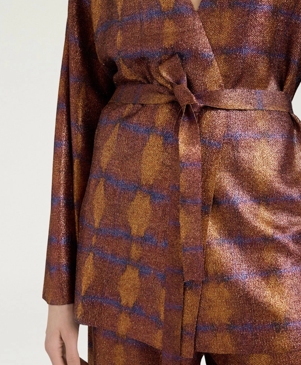 Cardigan Chama Imprimé Brûlé/Violet - Momoni