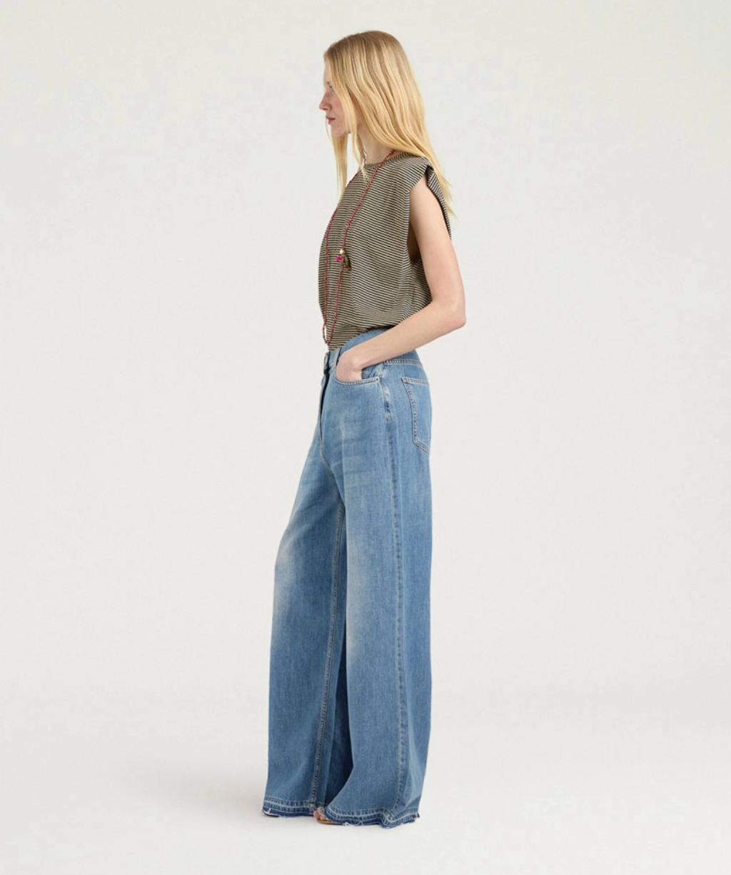Pantalon Aoki Denim Stone Washed - Momoni
