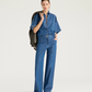 Chemisier Lila Chambray Bleu - Momoni