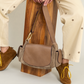 Sac Marine Cuir Taupe - Claris Virot