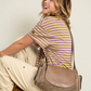 Sac Marine Cuir Taupe - Claris Virot