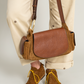 Sac Marine Cuir Tabac - Claris Virot