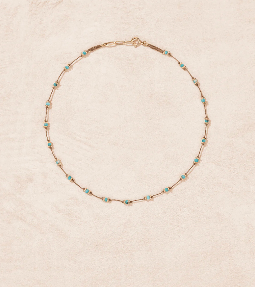 Collier Lotus Turquoise - Tityaravy