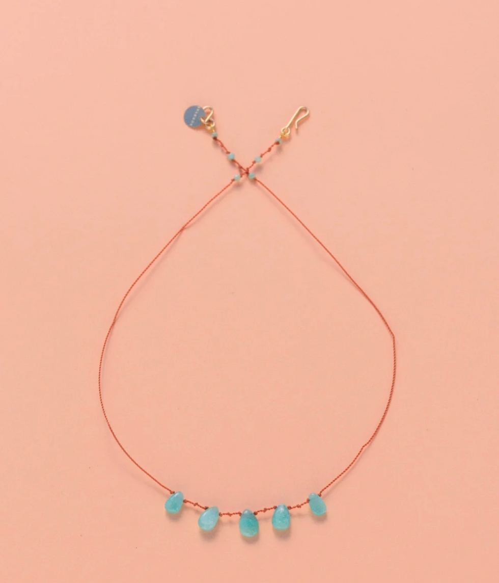 Collier 5 Gouttes Amazonite - Ivarene