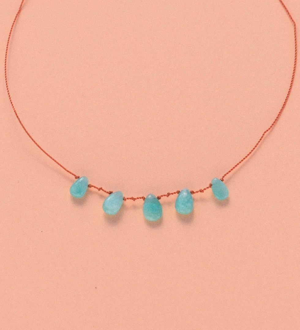 Collier 5 Gouttes Amazonite - Ivarene