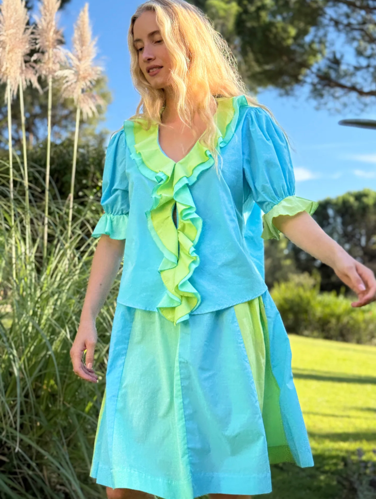 Jupe Blue Lady - Rose Carmine