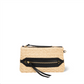 Pochette Lucky Raphia Naturel Cuir Noir - Jérôme Dreyfuss