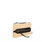 Pochette Lucky Raphia Naturel Cuir Noir - Jérôme Dreyfuss