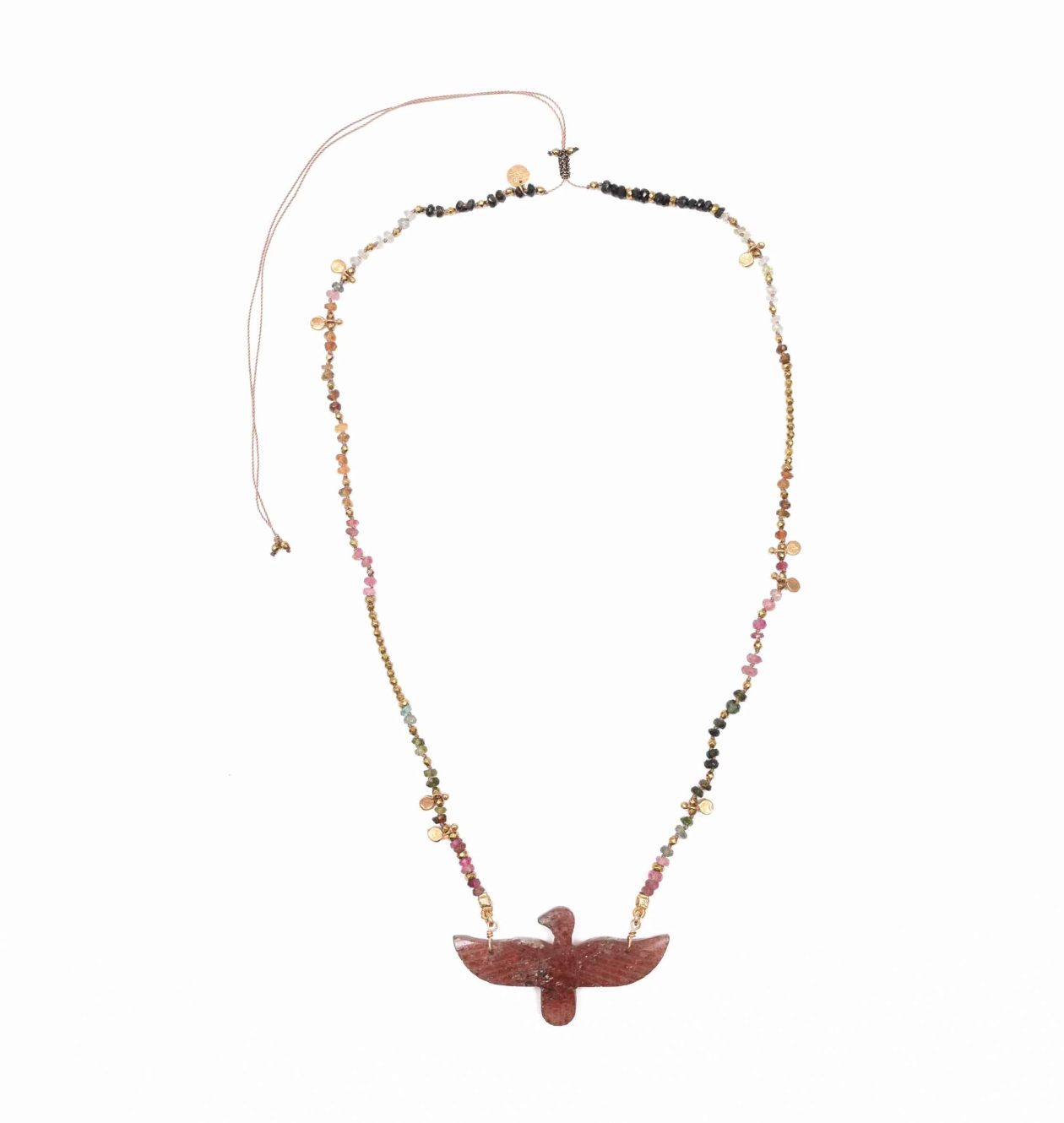 Collier Phoenix Perle Quartz Strawberry - Room Service