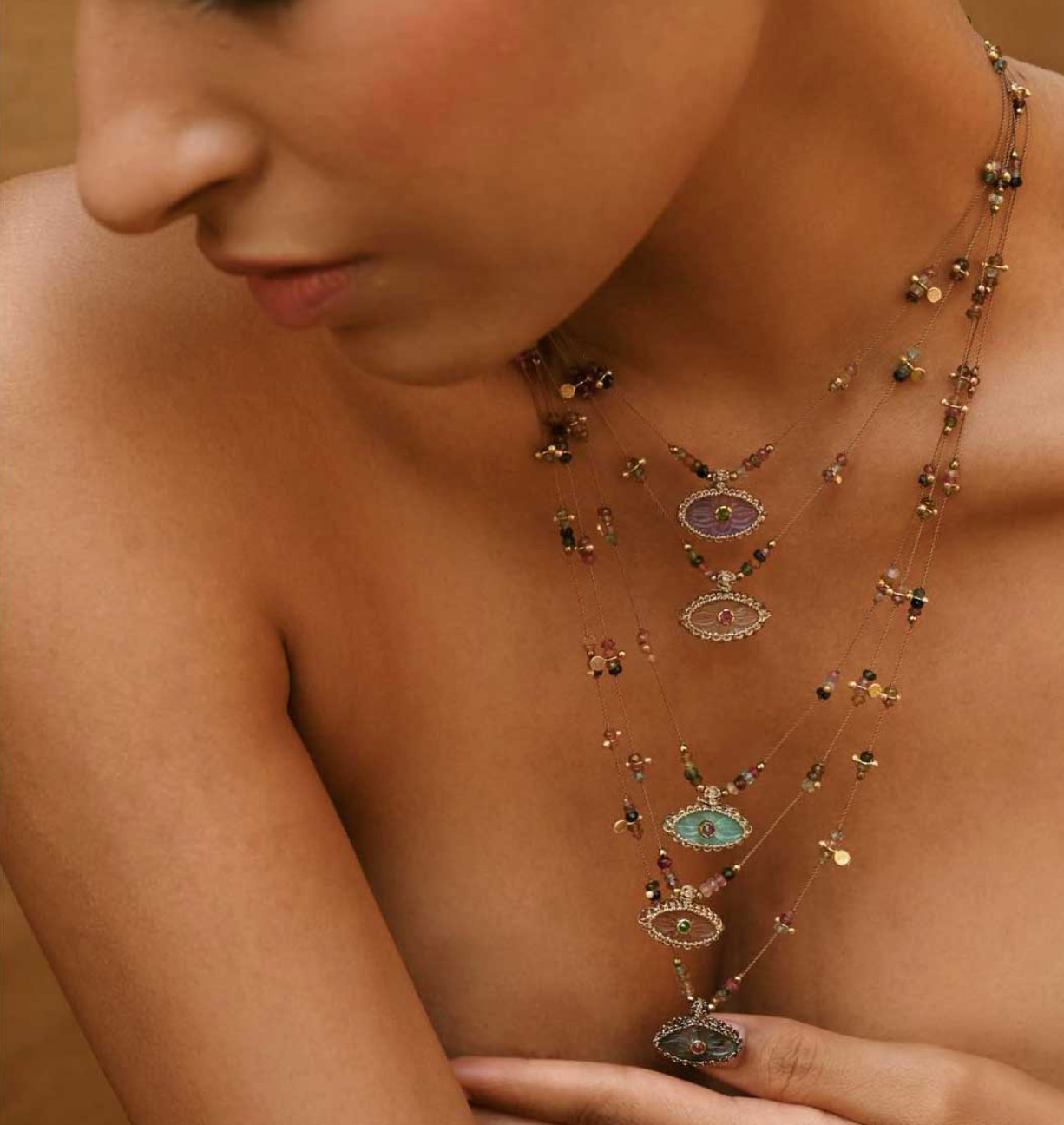 Collier Iris Precious Labradorite et Tourmalines - Room Service