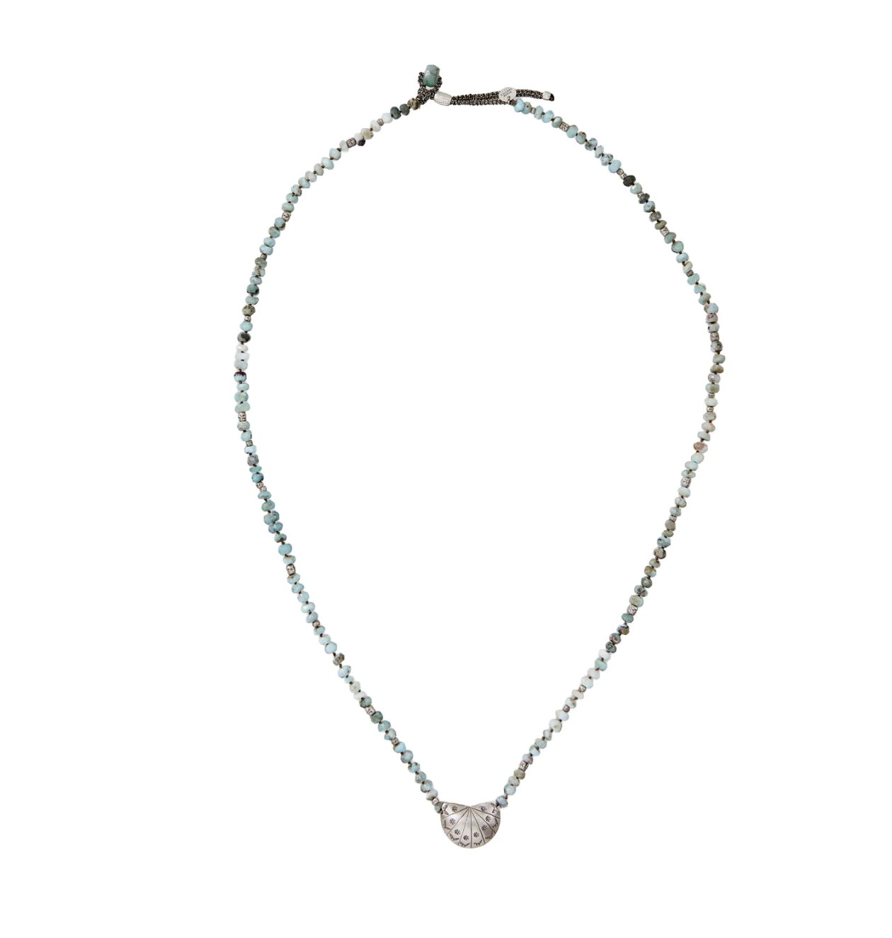 Collier Jamie Silver Unisexe Larimar - Room Service
