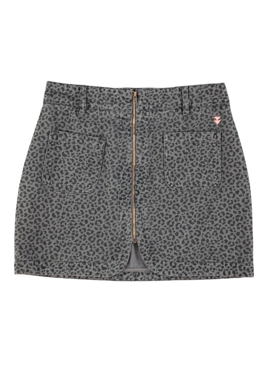 Skirt Grey W/ Animal Print - Sisters Department