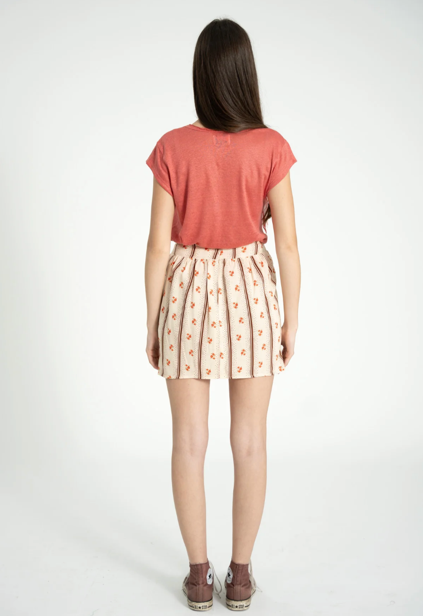 T-Shirt Coral Linen - Sisters Department