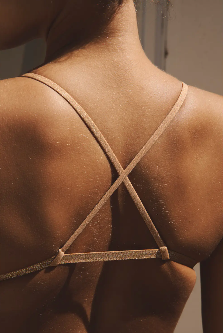 Triangle Nicoleta Golden Lurex - La Nouvelle