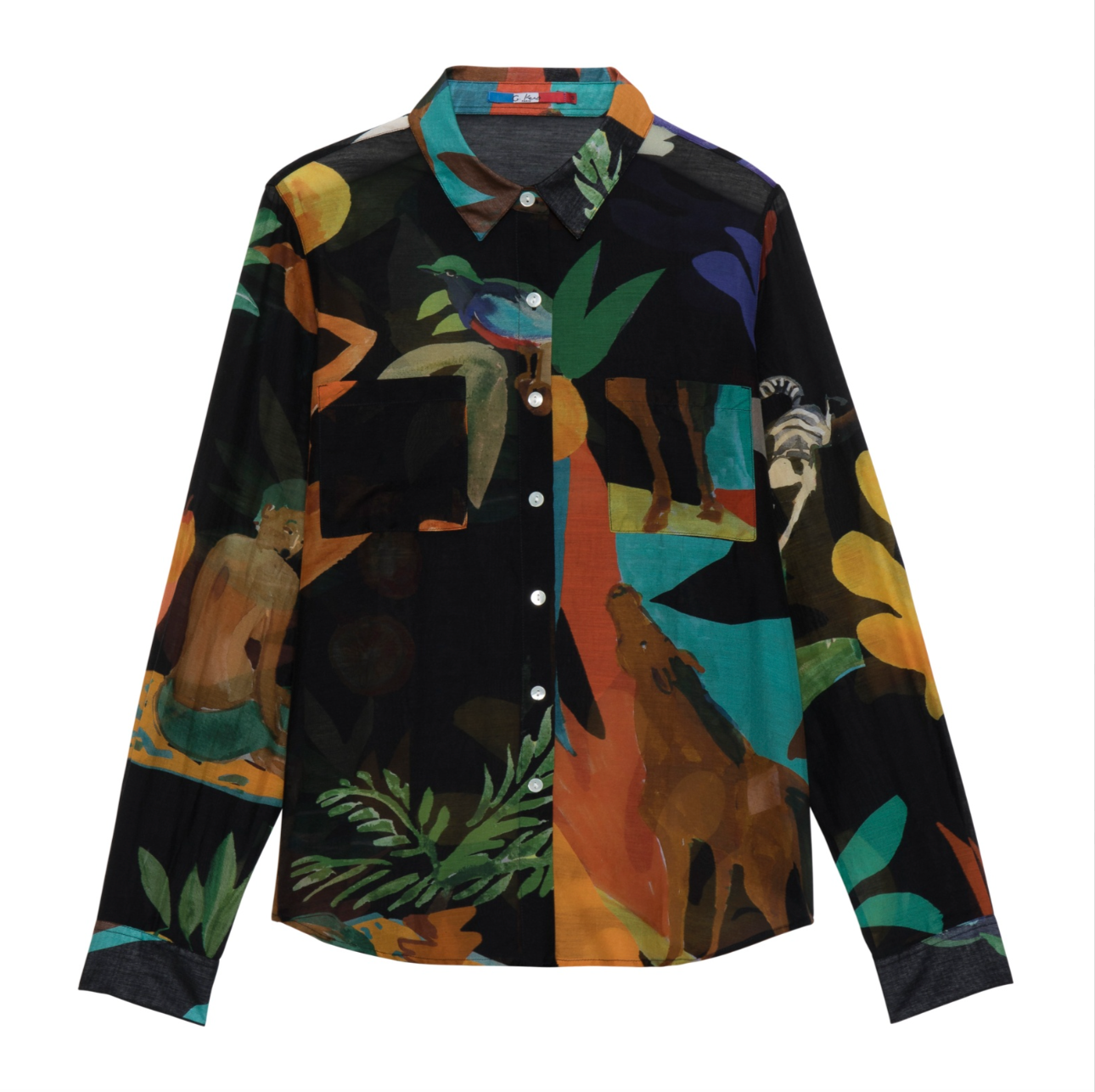 Chemise Coton Soie Nero Frutad - G. Kero