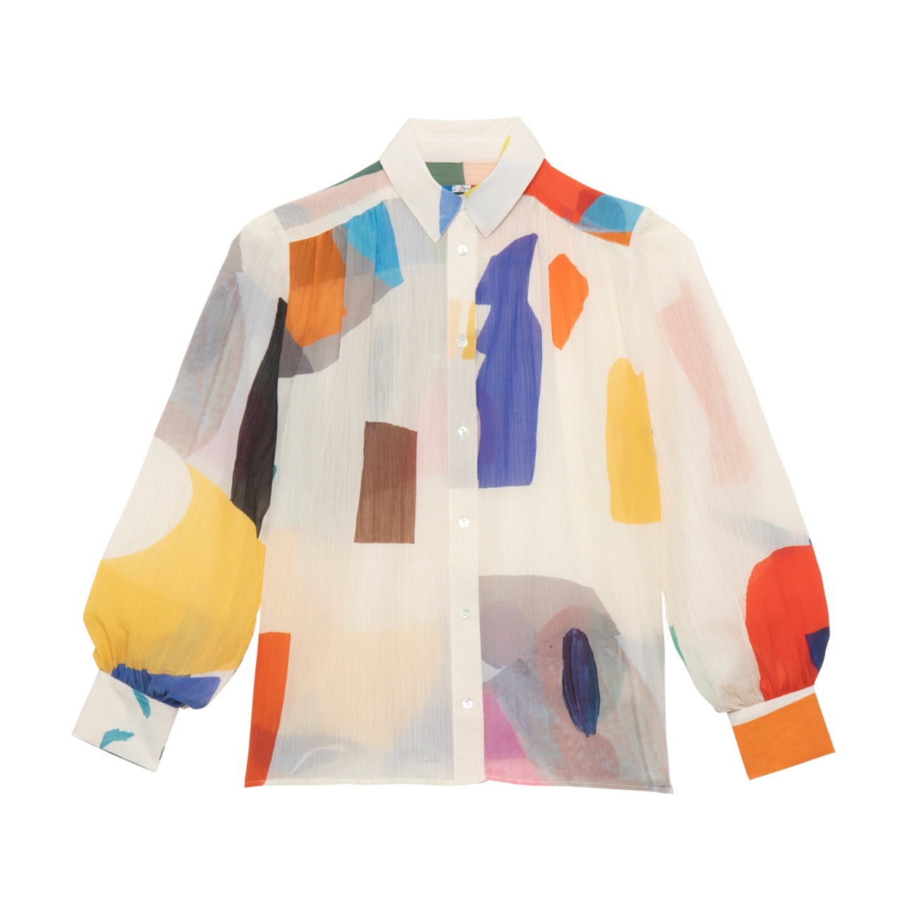 Blouse Manches Ballon Big Colors - G. Kero