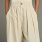 Pantalon Vernon Écru Soie Flammée - Soeur