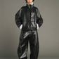 Veste en Cuir Souple Gamma Noire - Soeur