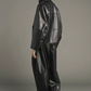 Veste en Cuir Souple Gamma Noire - Soeur
