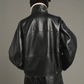Veste en Cuir Souple Gamma Noire - Soeur