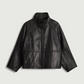 Veste en Cuir Souple Gamma Noire - Soeur