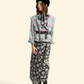 Jacket Washed Blue Denim w/ Flowers - Sisters Department