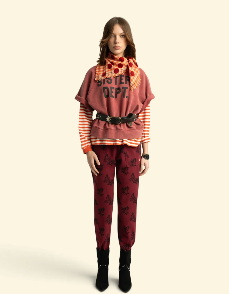 Short Sleeve Sweatshirt Sisters Dept - Sisters Department