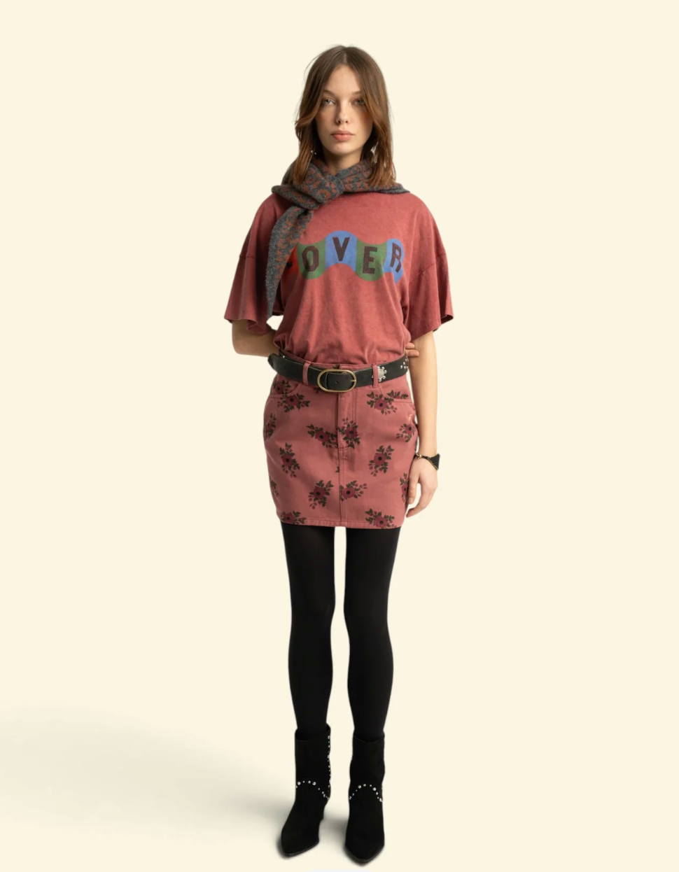 T-Shirt Short Sleeves Bordeaux Lover - Sisters Department
