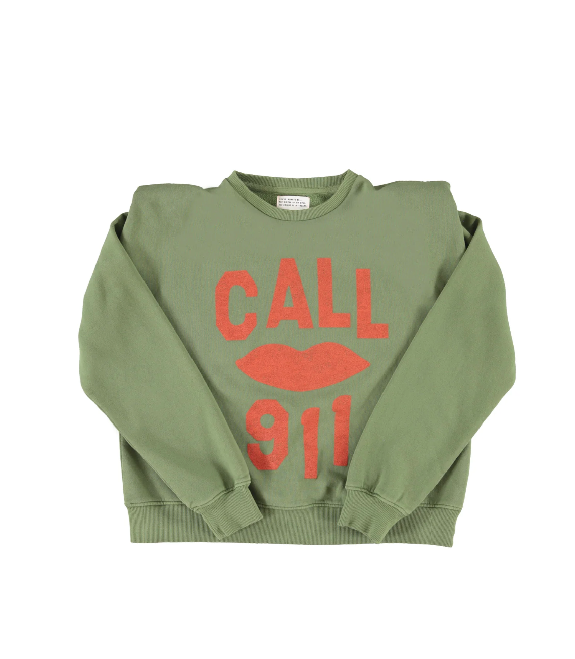Shoulder Pad Sweatshirt Call 911 - Sisters Department