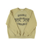 Fitted Sweatshirt Kaki Double Trouble - Sisters Department