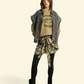 Fitted Sweatshirt Kaki Double Trouble - Sisters Department