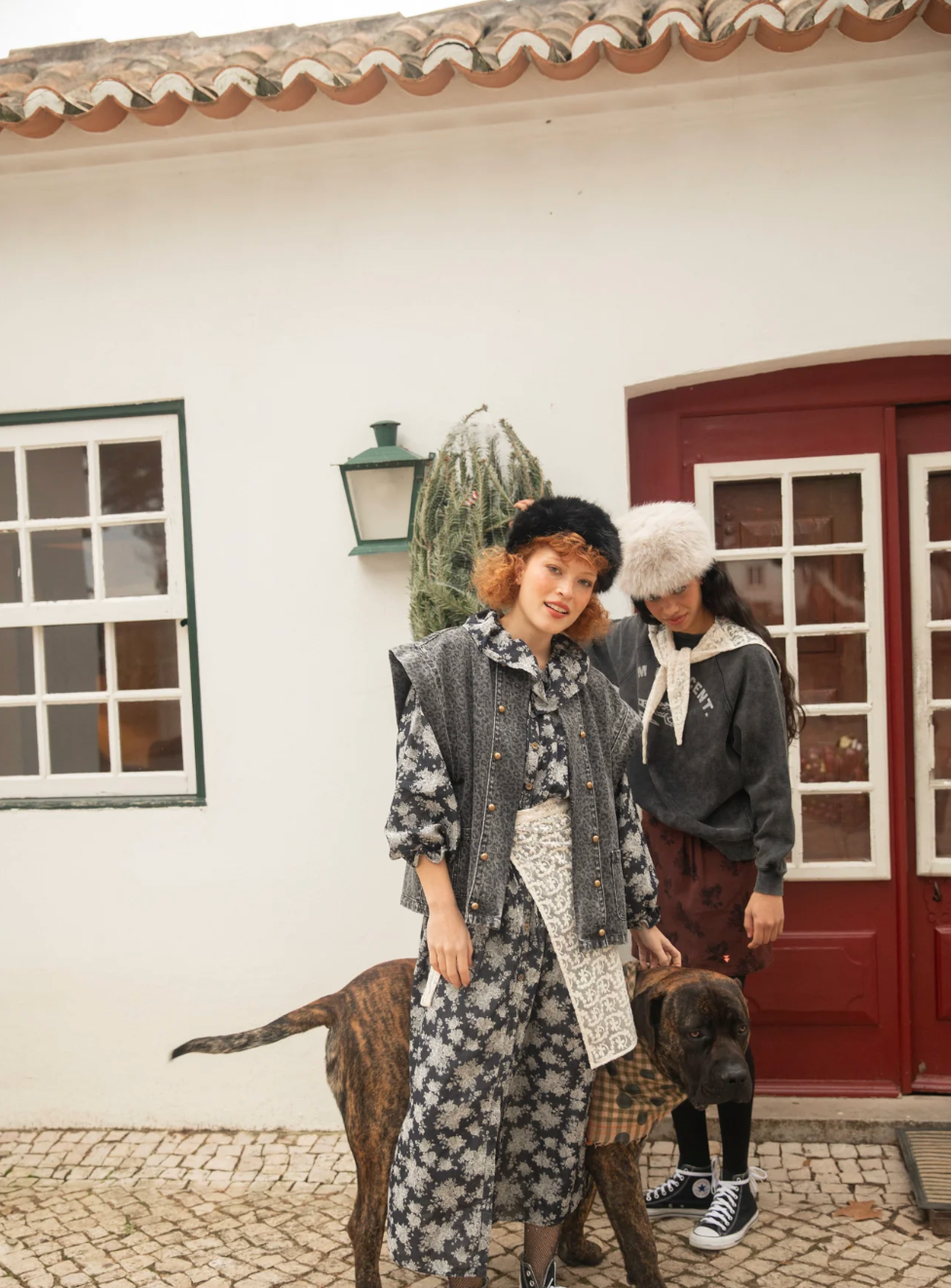 Waistcoat Washed Black Denim - Sisters Department
